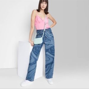 Wild Fable Marble Highest Rise Baggy Jeans Sz 10